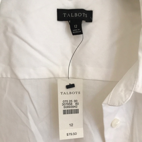 Talbots white blouse - Picture 5 of 11